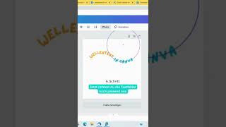 CanvaTutorial Kurventext  Wellentext in Canva erstellen [upl. by Robins]