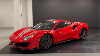 2020 Ferrari 488 Pista  Revs  Walkaround 4k [upl. by Eetsirhc482]