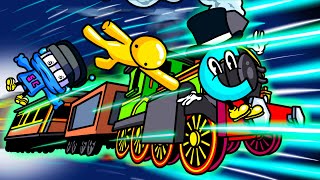 We Supercharge the Train to 3901057 MPH in Wobbly Life Multiplayer [upl. by Acisey885]