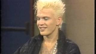 Billy Idol on Letterman July 24 1984 [upl. by Lirba816]