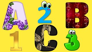 Abc amp 123 Learning Videos  Preschool Learning Videos for 3 year Olds  Number Song amp Abc song [upl. by Amyaj]