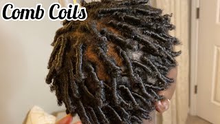 How to Finger  Comb Coils Starter Dread Locs on Short Natural Hair  Teen Boys amp Men Hairstyles [upl. by Rawden]