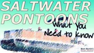 Can Pontoons Go In SaltWater and what you need to know [upl. by Fields]