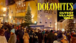 Ortisei Cutest Village in Dolomites Italy Walking Tour  4K [upl. by Radec]