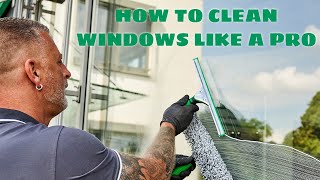 Learn How To Wash Windows With The quotSquot Technique Like a Pro Window Cleaning Technique of the Pros [upl. by Aerb]