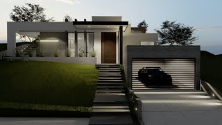 Modern House on Slope in the Caribbean  Walkthrough Animation  Vita Studio [upl. by Arnon]