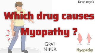 Drug induced myopathy corticosteroids statins finofibrate gpat niper [upl. by Aerdnna]