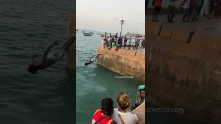 stone town zanzibar jump [upl. by Laurita493]