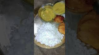 Lunch timeBhatmung dalAlur chopKumror chopAlu Potol fulkopi soyabiner tarkari trending food [upl. by Beatrice283]