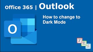 How to change the background to dark in Outlook  Office 365 [upl. by Dnalyk]