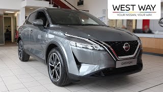 Nissan Qashqai with Mild Hybrid Technology 13 DiGT Tekna Xtronic  Gun Metallic [upl. by Adnoloy]