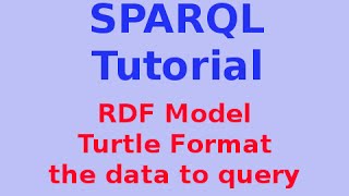 Simple SPARQL Tutorial 229 RDF Model  Turtle Format  the data to query [upl. by Alul]