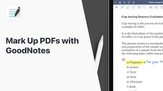 How to Mark Up and Annotate PDFs in GoodNotes iPad  Apple Pencil [upl. by Anayrb]