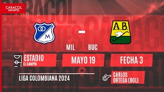 🔴 EN VIVO  Millonarios vs Atlético Bucaramanga  Liga de Colombia por el Fenómeno del Fútbol [upl. by Ackley]