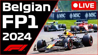 🔴F1 LIVE  Belgian Spa GP FP1  Commentary  Live Timing [upl. by Dustin]