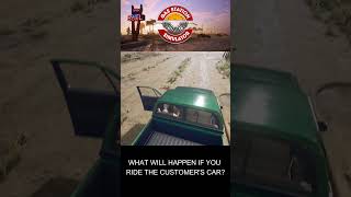 Gas Station Simulator  What Will Happen If You Ride The Customers Car [upl. by Hanser]