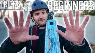 10 SCOOTER TRICKS EVERY BEGINNER SHOULD DO WELL [upl. by Zahc116]