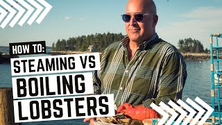 Boiling vs Steaming a Lobster [upl. by Oilalue460]