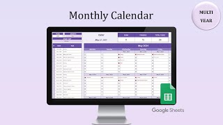 2024 Calendar Planner  Template [upl. by Ashbey]