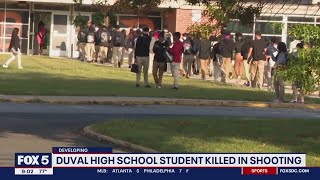 Emotions run high at DuVal High School day after student killed [upl. by Schmitt]