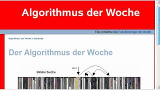 Algorithmus der Woche [upl. by Ermin109]