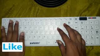 wireless keyboard unboxing zebion g1600 white wireless keyboard and mouse must buy from amazon [upl. by Llenrahc]