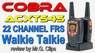 Cobra ACXT545 28Mile Range Walkie Talkie Review [upl. by Latihs]