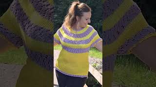 Stricken schöne sommer top Anleitung ist bei Mitgliedschaft 😍😍😍 [upl. by Itsirk533]