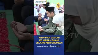 Khofifah Ziarah Ke Makam Suami Jelang Pencoblosan shorts [upl. by Ardnat107]