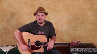 Beginner Acoustic Reggae Guitar Lesson  How to Play a Reggae Guitar Rhythm [upl. by Kwei]