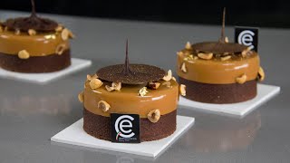 Tartaletas Gianduja Mango y Caramelo  Gianduja Mango amp Caramel tarts [upl. by Enytsirhc]