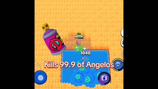 Kills 999 of Angelos Emz spray buy now 👌Brawl stars brawlstars supercellzizofero viral edit [upl. by Enelyk]