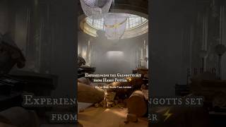 Experiencing the Gringotts set from Harry Potter  Warner Bros Studio Tour London [upl. by Ronna]