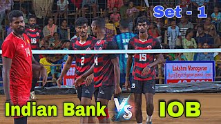 💥 Indian bank Vs IOB Chennai  Set  1  Bargur Match  2024 [upl. by Celesta754]