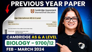 Cambridge AS And A Level Biology  Cambridge AS amp A Level Biology 970012FM24  9700 Biology [upl. by Sheeran]