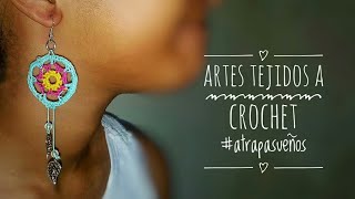 Atrapasueños PENDIENTES tejidos a crochet  ganchillo ganchillo crochet [upl. by Jamilla]