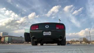 2008 Mustang Bullitt w Detroit Rocker Cams and Ford Racing Mufflers FR500S Exhaust Idle and Rev [upl. by Tolecnal]