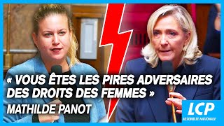 Passe darmes entre Mathilde Panot et Marine Le Pen à l’Assemblée nationale  12102023 [upl. by Frankel163]