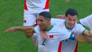 Achraf Hakimi Freekick Goal Egypt vs Morocco 06 All Goals Highlights Olympics 2024 [upl. by Durstin]