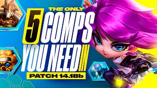 The Only 5 Comps You Need to Climb on Patch 1418b  TFT Set 12 Guide [upl. by Strenta]