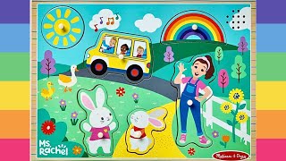 Educational Puzzles for Kids  Ms Rachel Toddler Learning Puzzle  Educational Videos for Kids [upl. by Esdnil564]