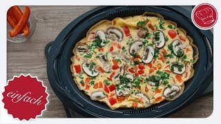 Omlett im Varoma  low carb  Thermomix  elegantkochende 4K [upl. by Ailime26]