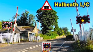 Halbeath Level Crossing Dunfermline Fife [upl. by Elyl]