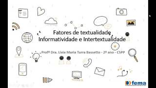 Fatores de textualidade  Informatividade e intertextualidade CSPP [upl. by Areta]