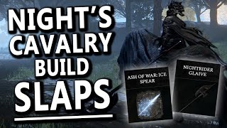 The Nightrider Glaive SLAPS  Nights Cavalry Build in Elden Ring [upl. by Oidgime]