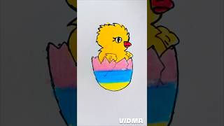 Hatching 🐣 egg drawing viral shortsviral furkan arts [upl. by Mart]