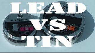 PELLET TEST  Tin Airgun Pellet v Lead Airgun Pellet  Hyperdome Vs Superdome 177 [upl. by Ahsienyt]