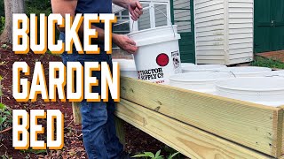 Easy 5Gallon Bucket Raised Garden Bed [upl. by Anaiviv266]