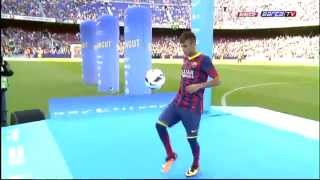 Neymars Presentation in Barcelona FULL PRESENTATION [upl. by Selegna]