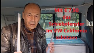 Einbruchschutz Seitenfenster VW California T6 T5 oder VW Multivan [upl. by Eemak]